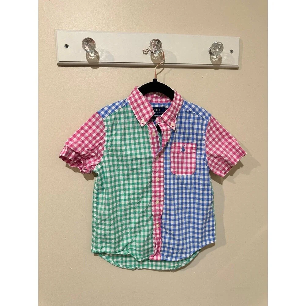 Button down matching boys